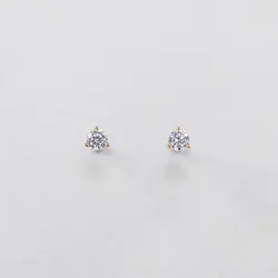 گوشواره تک نگین ساده