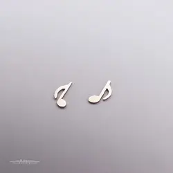 گوشواره نقره نت چنگ E0128