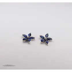 گوشواره نقره ستاره پنج پر