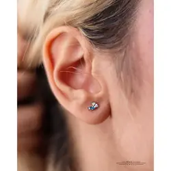 گوشواره نقره مدل شاپرک