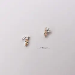 گوشواره نقره مدل شاپرک 2