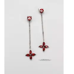 گوشواره  و پشت گوشواره نقره هدی