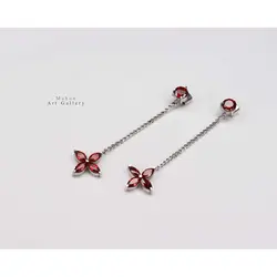 گوشواره  و پشت گوشواره نقره هدی