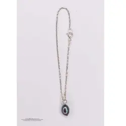 دستبند نقره مروارید سیاه