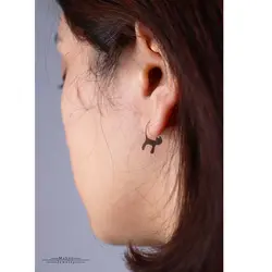 گوشواره نقره گربه