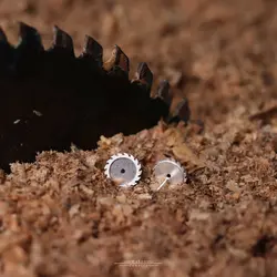 گوشواره نقره اره دیسکی