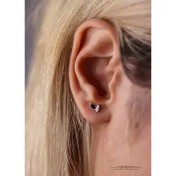 گوشواره نقره مدل شاپرک 4