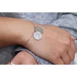 دستبند نقره سکه یک ریالی