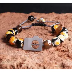 دستبند نقره دوربین عکاسی (کد B0182)