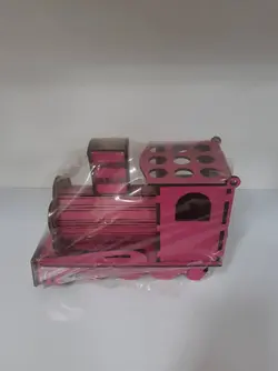 جامدادی طرح قطار- رنگ صورتی