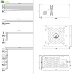 منبع تغذیه گرین مدل GP330S-SFX