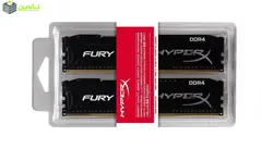 رم دسکتاپ DDR4 دو کاناله 2400 مگاهرتز CL15 کینگستون مدل HyperX Fury ظرفیت 16گیگابایت