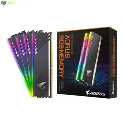 رم دسکتاپ DDR4 دو کاناله 3600 مگاهرتز CL18 گیگابایت مدل AORUS RGB ظرفیت 16 گیگابایت