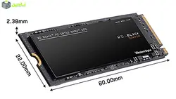 حافظه SSD وسترن دیجیتال مدل BLACK SN750 NVME ظرفیت 1 ترابایت