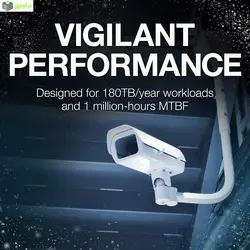 هارددیسک اینترنال سیگیت مدل SkyHawk ST8000VX004 ظرفیت 8 ترابایت
