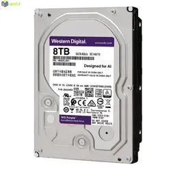 هارددیسک اینترنال وسترن دیجیتال مدل Purple WD82EJRX ظرفیت 8 ترابایت