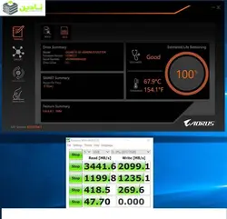 اس اس دی اینترنال گیگابایت مدل AORUS RGB M.2 NVMe ظرفیت 256 گیگابایت