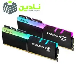 رم دسکتاپ DDR4 دو کاناله 3200 مگاهرتز CL16 جی اسکیل سری TRIDENT Z RGB ظرفیت 16 گیگابایت بسته دو عددی