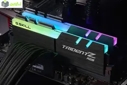 رم دسکتاپ DDR4 دو کاناله 3200 مگاهرتز CL16 جی اسکیل سری TRIDENT Z RGB ظرفیت 16 گیگابایت بسته دو عددی