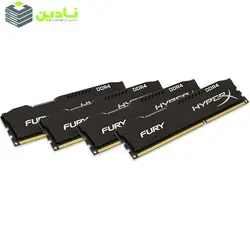 رم کامپیوتر کینگستون مدل HyperX Fury DDR4 2666MHz CL15 ظرفیت 16 گیگابایت