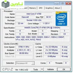 پردازنده مرکزی اینتل سری Haswell مدل  Core i7-4790