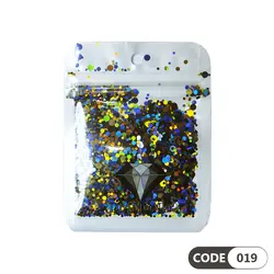 پولک دیزاین ناخن کد 019 دیاموند | DIAMOND