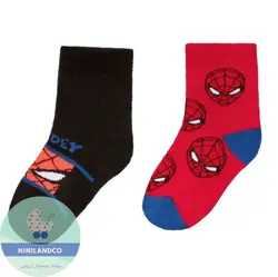 جوراب پسرانه نخی مرد عنکبوتی