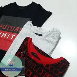 تیشرت پسرانه پک سه عددی