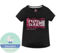 تیشرت دخترانه پولک برگردان