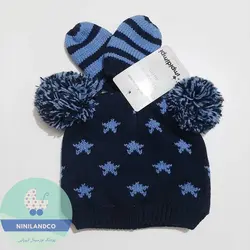 ست کلاه و دستکش نوزادی impidimpi
