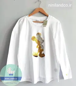 بلوز زنانه پولک برگردون Disney