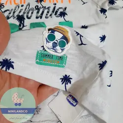 ست تیشرت و شلوارک کتان پسرانه chicco