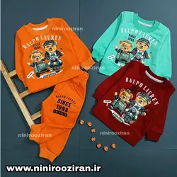 بلوز شلوار طرح خرس موتوری