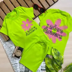 تیشرت شلوارک گل بابونه