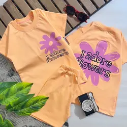 تیشرت شلوارک گل بابونه