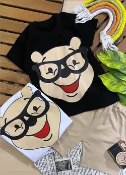 تیشرت شلوارک پو عینکی