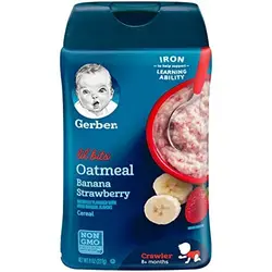 سرلاک گربر GERBER با طعم موز ، سیب و توت فرنگی ۲۲۷ گرم015000070311