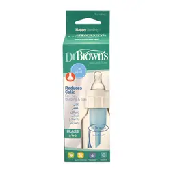 شیشه شیر پیرکس دکتر براون (60 میل)     Dr. brown standard glass baby bottle 2 oz/60 ml
