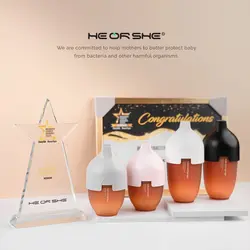 شیشه شیر 240 میل تمام سیلیکونی هی اور شی he or she