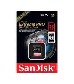 کارت حافظه سنديسک SANDISK 32GB Extreme SDHC CL10 Card 95MB Secure Digital