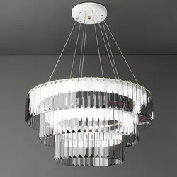 لوستر نورکیا مدل دو حلقه کریستال کاردی