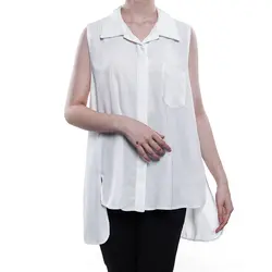 شومیز اسکودای بی آستین زنانه کد T0006