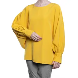 شومیز زنانه آستین کیمونوی مچ سه دکمه  کد T0008