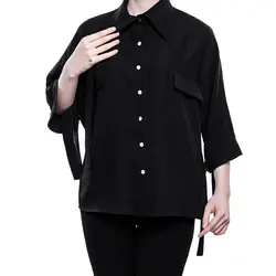شومیز زنانه آستین کیمونو گره ای کد T0003