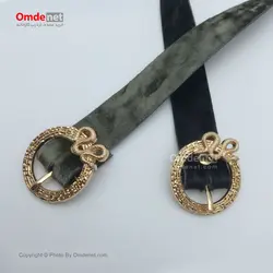 کمربند زنانه 2.5 سانت قلاب زبانه دار خارجی طرح مار (جین 12 تایی) کد 245
