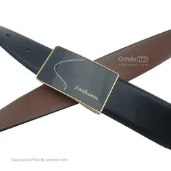 کمربند چرم مصنوعی پلاک مجلسی (جین 12 تایی)