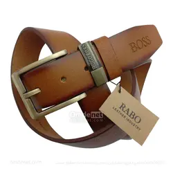 کمربند چرم طبیعی اسپرت 4 سانت برند BOSS (جین 12 تایی) کد 176