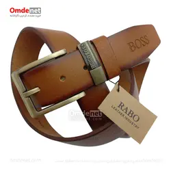 کمربند چرم طبیعی اسپرت 4 سانت برند BOSS (جین 12 تایی) کد 176
