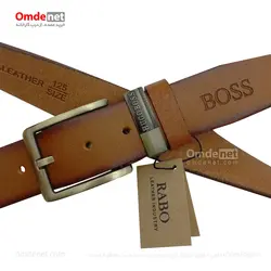 کمربند چرم طبیعی اسپرت 4 سانت برند BOSS (جین 12 تایی) کد 176