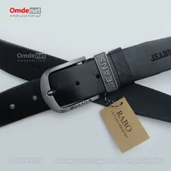 کمربند چرم طبیعی اسپرت 4 سانت برند JEANS (جین 12 تایی) کد 194